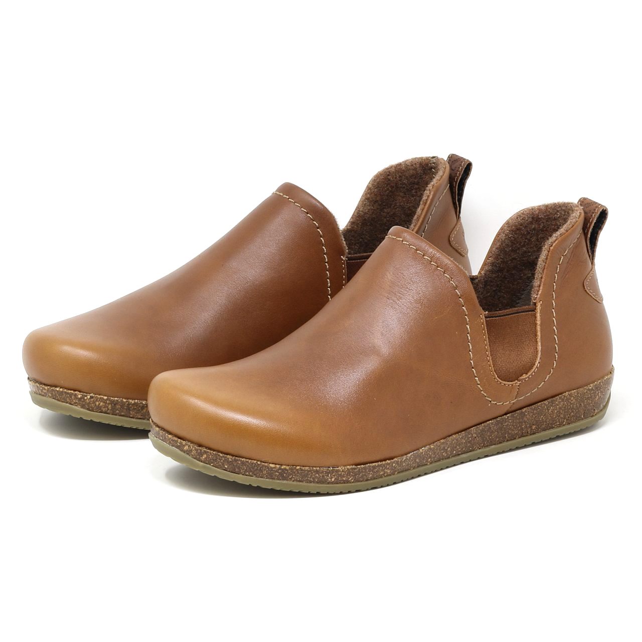 Women s Lieben Leather Chelsea Boot Tan Stegmann Clogs