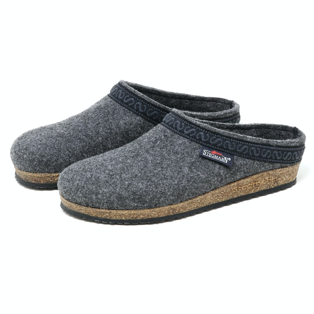 Stegmann Clogs Women's 11 Blue Pure Wool Slip On Mules Shoes cork Slippers hotsell $140